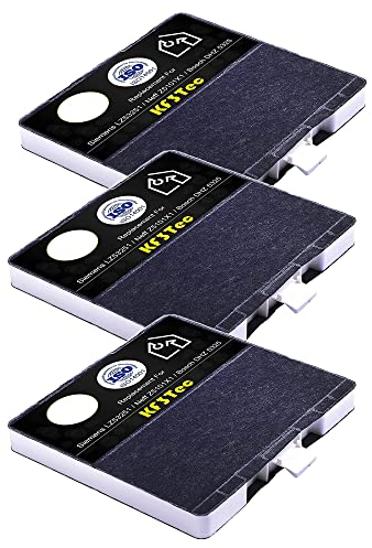 KF3TEC® Lot de 3 filtres à charbon actif - Version 2023 - Excellents filtres à charbon actif pour hotte aspirante KF6 - Convient par exemple pour Siemens LZ53251 / Neff Z5101X1 / Bosch dhz5325 /