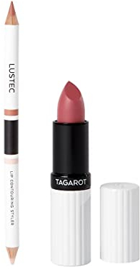 UND GRETEL - TAGAROT Lipstick - Rosé 01 + LUSTEC Correcting Lipliner - Rosewood 02 - Naturkosmetik
