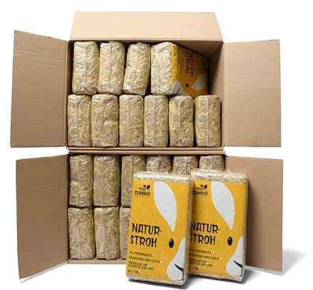 Miss Greeny - 24kg natürliches Getreide-Stroh - in Handlichen 1kg Beuteln