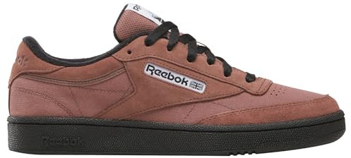 Reebok Unisex Club C 85 Sneaker, SCORTCHEDEARTH/Black/White, 40.5 EU