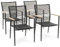 di volio Gartenstuhl Asti - aus robusten Materialien wie Polyrattan, Aluminium und Textilene gefertigt, stapelbar & witterungsbeständig (Beige, 4)