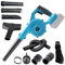 Soffiatore a batteria compatibile con batteria al litio Makita 18 V, 2 in 1, soffiatore elettrico senza spazzole e aspirapolvere, per la cura del prato, bolle di foglie, pulizia degli angoli dell'auto