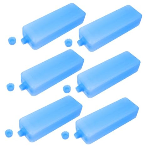 Kisangel Boîte De Cristaux De Glace 6 Pièces - Pack De Glace Réfrigérant avec Blocs De Congélation Et Résistant pour Ventilateur Climatiseur Et Usage Extérieur