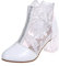 NUSGEAR Zapatos de Tacón Alto Cómodos Encaje Malla Moda Mujer Comodo Botines Zapatillas con Tacón Alto Punta Puntiaguada Sexy Zapatos de Salón Balila Primavera Verano Fiestas Boda 2025