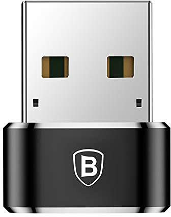 Baseus CAAOTG-01 - Mini-Adapter Typ C weiblich auf USB 2.0 männlich - 5A max USB 2.0 - 480 Mbit/s – Schwarz