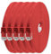 1aTTack.de 0,5m - rot - 5 Stück - Cat.6 Flaches Netzwerkkabel Cat6 Flachkabel Ultra Flach Cat.6 Patchkabel 1000 Mbit/s Gigabit LAN (RJ45) Flach Slim Micro