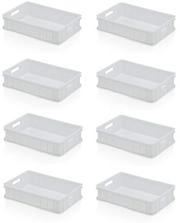 8x Teigbehälter 60 x 40 x 13,5 * Pizzaballenbox * Pizzateigbox * Teig Pizza Box