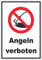 Angeln verboten Aufkleber A6 (105x148mm)