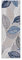 Carpeto Rugs Abstraktes In- & Outdoor Läufer Wetterfest für Balkon, Terasse - Balkon Teppich Wasserfest - Outdoorteppich Wetterfest - Aussenteppich Terrasse Groß - Grau Blau 4-80 x 150 cm