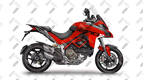 Aufkleber-Set für Ducati Multiway 1200 S Grand Tour Style FS-MULTI-1200-S (Rot)