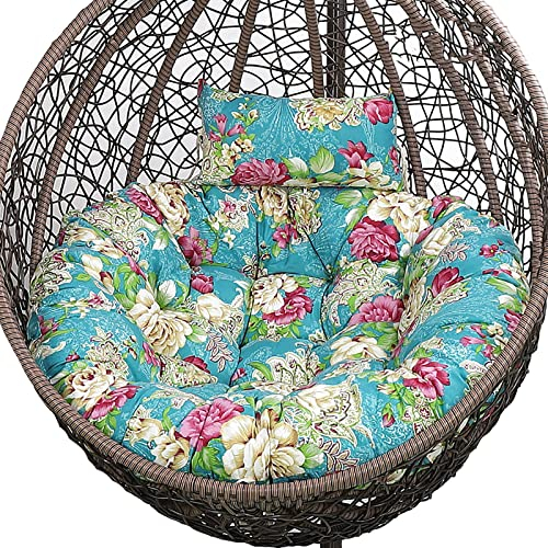 OLAMASA Papasan Pad Papasan-Sitzkissen Papasan-Kissen Bodenkissen für den Außenbereich Hängekorb Stuhlkissen Weich Dick Hängematten-Schaukelkissen Papasansessel Weichem Kissen (J 120cm/47.24in)