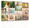 CCWACPP Collage Foto Leinwanddrucke personalisierte Multi Fotos auf Leinwand benutzerdefinierte Leinwand Wanddrucke individuelle Bilder Wanddekoration 20x25 cm