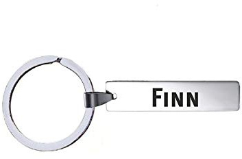 Schlüsselanhänger mit Namen - Finn - Edelstahl