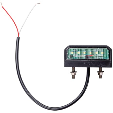 DEMA LED Kennzeichenbeleuchtung, 12-24 V, für PKW, Auto, Traktor, LKW, Anhänger, Motorrad, Quad, ATV, wasserdicht, energieeffizient, langlebig
