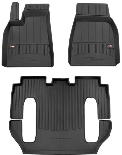 SMK Gummimatten Auto Fussmatte passend für Tesla Model X 2015-2021 Verbessern Sie Ihren Reisekomfort mit Antirutschmatte Auto 3D- Allwetter fußmatten Auto, Schutz vor Verschmutzung