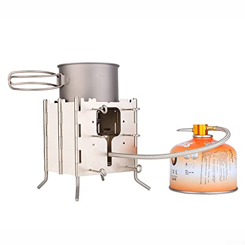 Réchaud à gaz multifonction 2000 W - Réchaud à bois - Réchaud à alcool pliable