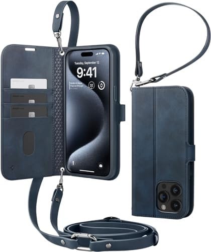 Spigen iPhone 15 Pro Hülle Wallet S Pro Navy - ACS06741