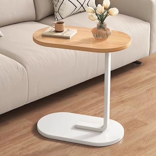 Kronmutou Side Table, End Table for Living Room, Bedroom (Yellow)