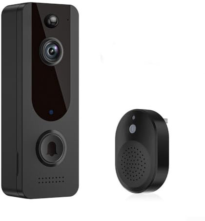 Smart Wireless Doorbell Intelligent Audio Door Bell Intercom Waterproof Security Video Doorbell Wireless, Triple Motion Detection Doorbell Camera