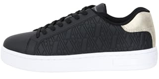 Armani Exchange Schwarze Logo-Turnschuhe