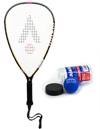 Karakal Hybrid CRX Graphite Racketball/Squash 57 Racket & Karakal Racketball Balls