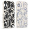 Pnakqil 2 stück Handyhülle für Samsung Galaxy A50/A30S/A50s,Hülle Lustiges Verdrehtes Lächeln Face Design Grimace Bemaltes Muster Aesthetic Mädchen Silikon Schutzhülle Tasche Schön Kameraschutz Case