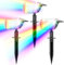 Linkind Bunte Solar Gartenleuchte für außen, RGB & Weiß 10 Modi Solar Außenlampen mit Ladeindikator & Ultra-lange Leuchtdauer, Wetterfest Baumstrahler für Party, Pflanzenbeleuchtung, 3 Stück