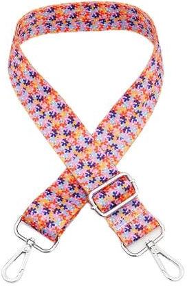 MYJ46DYSY Correa de repuesto de nailon para bolso, 140 cm, correa cruzada para mujer, correa de asa de mensajero, accesorios especiales extraíbles para correas cruzadas, Herrajes plateados-06, Talla