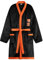 Dragon Ball Z Vestaglia Pile Uomo, Soffice Accogliente Accappatoio - Regalo Uomo (Nero/Arancione, 3XL)