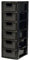 Khanary Plastic 6 Tier Storage Drawers Unit Small Tower Storage Unit Homes, Kitchen, Schools, Offices Plastic Drawer Organizer Desktop Table Top Drawers Stationary 26Dx19Wx60H Rattan Black