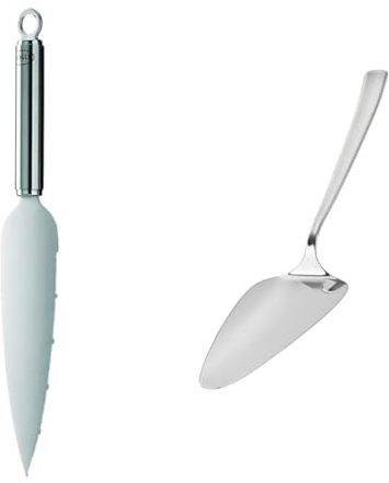 RÖSLE Tortenmesser, Hochwertiges Kuchenmesser zum Teilen und Verteilen von Torten und Kuchen & Tortenschaufel VS 600, Hochwertiger Kuchenheber aus Edelstahl 18/10