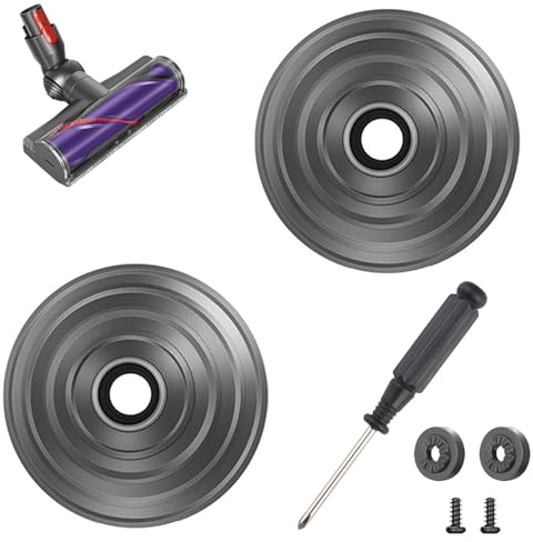 Accessori per Ruote V-Ball per Aspirapolvere Senza Fili Dyson V6 V7 V8 V10 V12 DC58 DC59 DC62 DC74 35W 50W Direct Drive Cleaner Head Wheels Ruote di Ricambio Dyson 968266-02 949852-05 con Viti