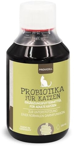 Probiotika Katze | Natürliche Darmsanierung für Katzen | Hohe Akzeptanz | Mit Tierärzten in Deutschland entwickelt & hergestellt | Fördert Verdauung & Immunsystem | Provicell EM Vital 250 ml