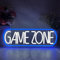 YUEYYNS Insegne al Neon Game Zone Luce Neon a LED Insegne luminose Gioco Alimentata Tramite USB con Interruttore Decorazione di locali, bar, e-sport, luci al neon