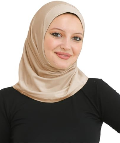 Prien Sport Kopftuch Für Damen, Muslimische Hijab Kleider, Weicher Schal Für Frauen, Muslim Kleid Set, Abaya Gebetskleidung, Islamische Kopftücher Kleidung Für Ramadan (Dunkel Nerz)