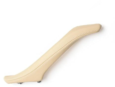 DYDGUTUFB Car Interior Door Handles For B&MW 5 Series F10 F11 F18 520i 523i 525i 528i 535i 2010-2017 Left Right Interior Passenger Door Leather Pull Handle Assembly(Beige Left)