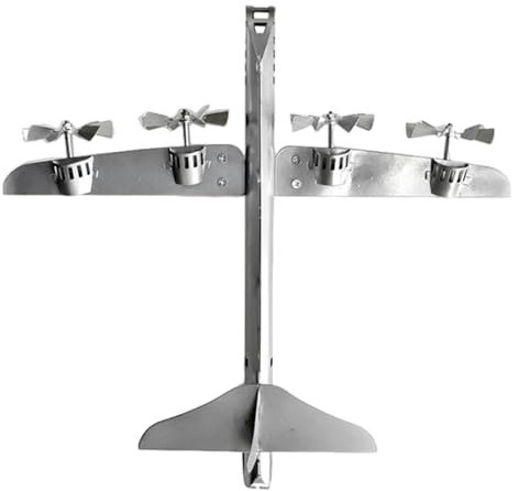 Aircraft Pinwheel - Wind Spinner Airplane, Aircraft Garden Stake | Windmill Airplane Garden Decor Ornament, Multiple Used Metal Garden Plane Wind Spinner Windmill Garden Stake for flights Lovers