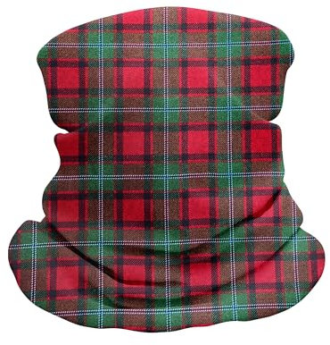 Loop Schal Multifunktionstuch, Schlauchschal für Damen und Herren, atmungsaktives Halstuch als Gesichtsschutz, Stirnband, Wind- und Sonnenschutz, ideal für Motorrad, Ski & Outdoor (Tartan)