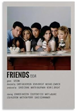 Friends Minimalist - Poster da parete, decorazione moderna per camera familiare, 30 x 45 cm