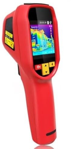 URPIZY Thermografie Kamera HX1 240x240 Auflösung mit 15, präzise Temperaturmessung von -20°C bis 550°C, 2,4-Zoll TFT Bildschirm, IP54 Schutz und langlebiges doppeltes Spritzg
