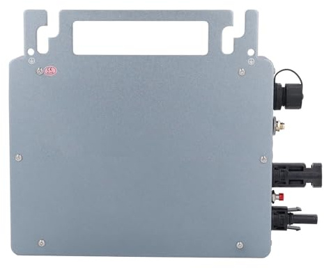 Headerbs Micro-onduleur 200 W, Alliage d'aluminium, Contrôle APP, efficacité MPPT 99,5%, Idéal pour Les Petits Systèmes Solaires Domestiques
