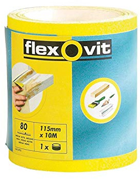 Flexovit High Performance Sanding Roll 115mm 5m 80g