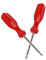 GREATLOVE Lot de 2 tournevis Torx de sécurité inviolables T8/T10 pour Xbox 360/PS3/PS4 (rouge)