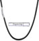 U7 Mens Leather Necklace Cord Men Cool Chains 20 Inch Black Necklaces Engraved Necklace