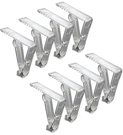 Westerwald-Shop Tischtuchklammer transparent (8, Transparent)
