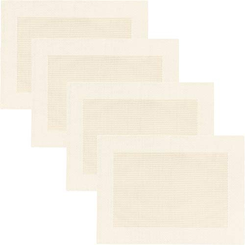 Erwin Müller Tischset Lissabon 4er-Pack abwaschbar Creme Größe 33x45 cm