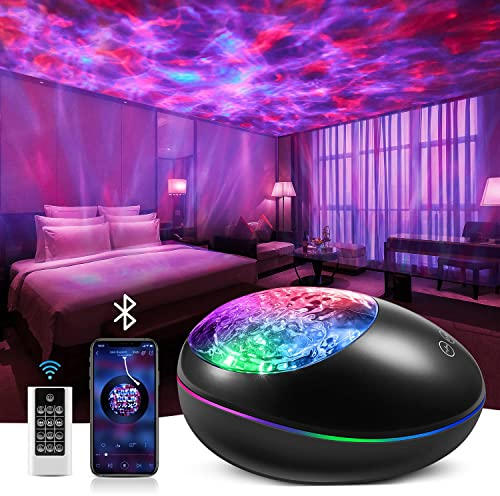Galaxy Projector, 24 Lighting Modes Night Light Projector, 10 White Noise Galaxy Projector for Bedroom Lights, HiFi Bluetooth Speaker Space Projector Ceiling Projector,Room Decor Teen Girl Gifts