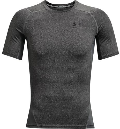 Men's Heatgear Compression Shirt Carbon Heather/Black XXL XXL
