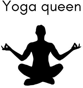 Yoga Queen: 6x9 minimalist funny Journal for Everyday Notes and Thoughts, Daily Notebook with 120 lined pages, Monthly Tracker; a perfect gift for yoga and fitness lovers