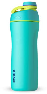 Owala Twist Edelstahl Trinkflasche mit Drehverschluss, 560ml, Neon Basil